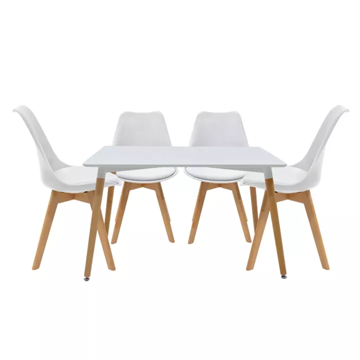 Natali-Gaston pakoworld student dining room furniture set 5 pcs 120x80x76cm