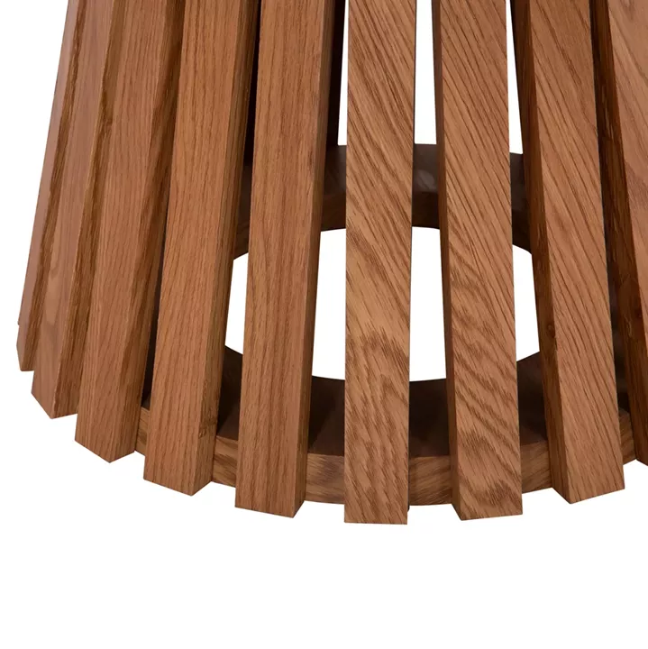 COFFEE TABLES 2PCS SET TALBERT HM21083 MDF IN NATURAL WOOD COLOR Φ80cm & Φ45cm