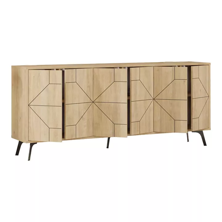 Buffet Bufel pakoworld in natural color 181x35x77.4cm