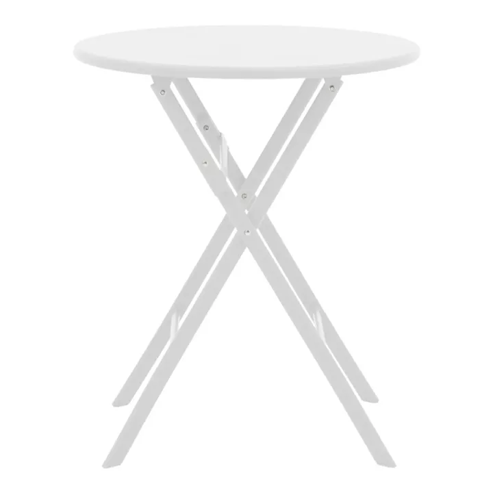 Table Albero pakoworld white color metal D60x70cm
