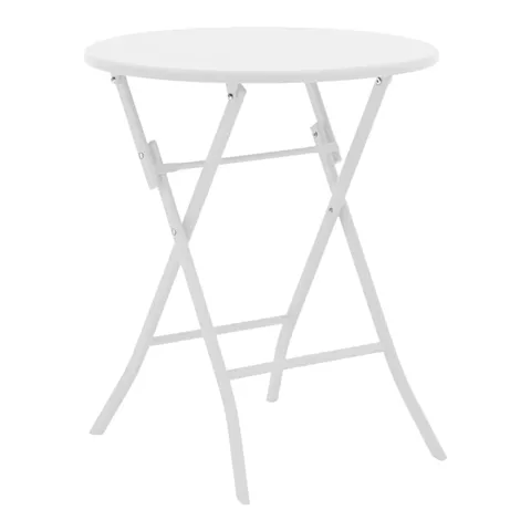 Table Albero pakoworld white color metal D60x70cm