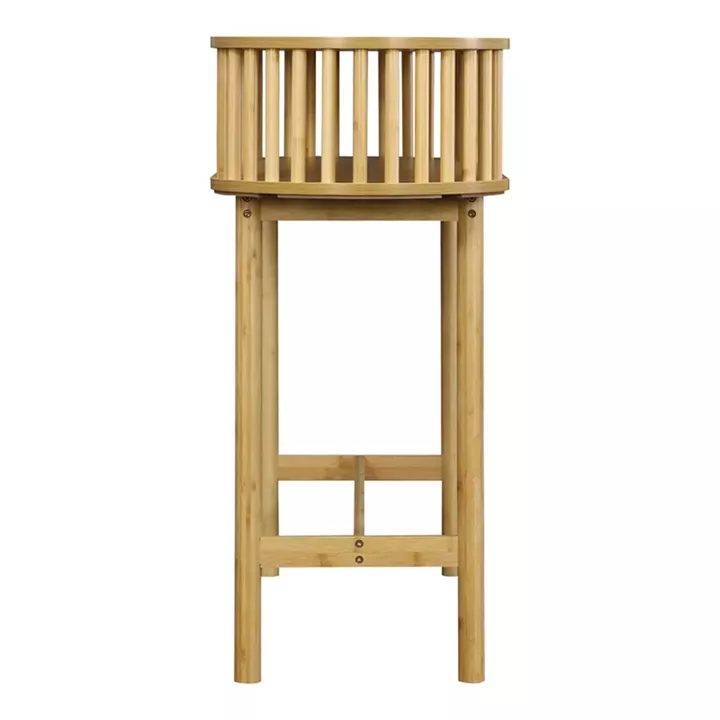 Κονσόλα Nodial pakoworld MDF/Bamboo σε φυσική απόχρωση 120x39x85εκ