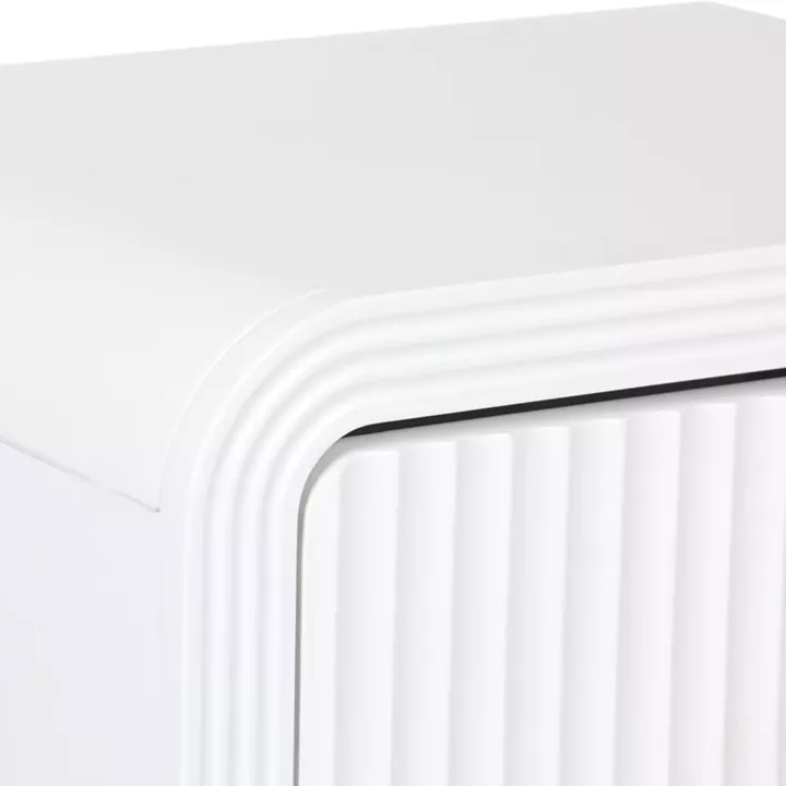 Κομοδίνο Zeplen pakoworld MDF σε λευκή απόχρωση 40x30x53εκ