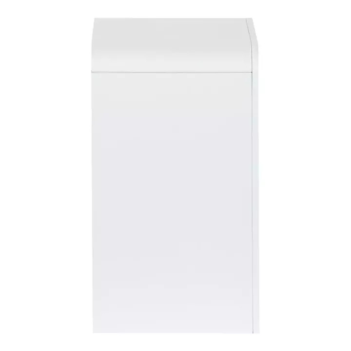 Κομοδίνο Zeplen pakoworld MDF σε λευκή απόχρωση 40x30x53εκ
