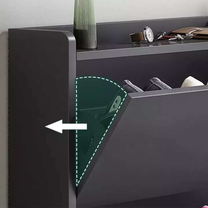 Παπουτσοθήκη MDF - Melamine Απόχρωση Γκρι