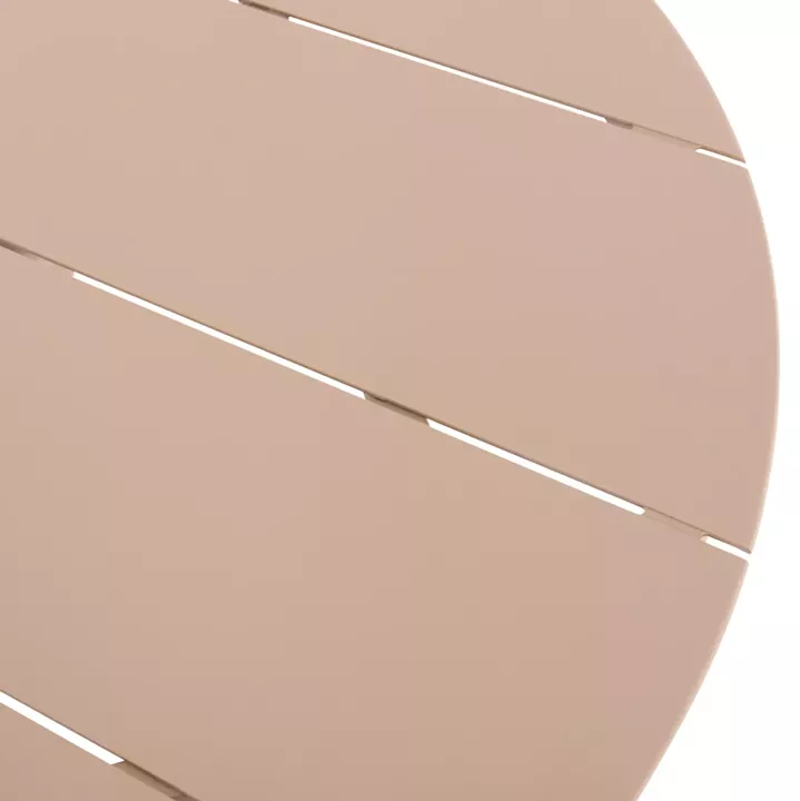 OUTDOOR TABLE ROUND HIGER HM6289.04 CAPPUCCINO ALUMINUM Φ90Χ74Hcm.