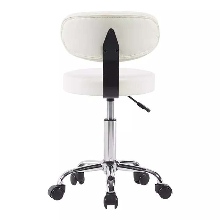 Mafeshi pakoworld pu office-work chair on wheels in white shade 45x44x70-82cm