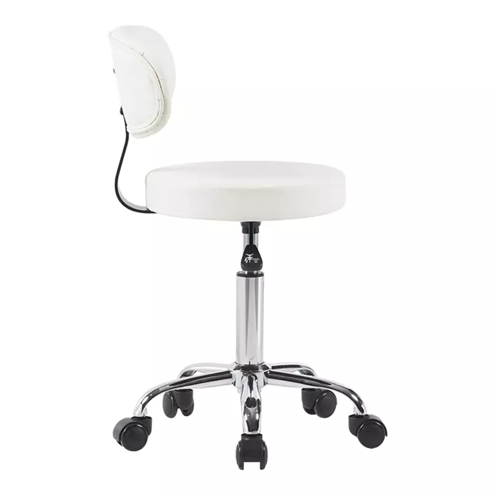 Mafeshi pakoworld pu office-work chair on wheels in white shade 45x44x70-82cm