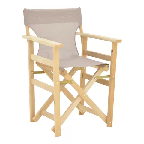 Director's armchair frame Kompa pakoworld solid beech wood inpainted wood color 56.5x54x88cm