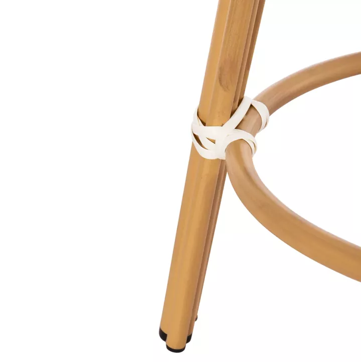 ΣΚΑΜΠΟ ΑΛΟΥΜΙΝΙΟΥ ΜΕΣ.ΥΨΟΥΣ CHINO HM6286.03 BAMBOO LOOK & TEXTILENE 43x43x65Υεκ
