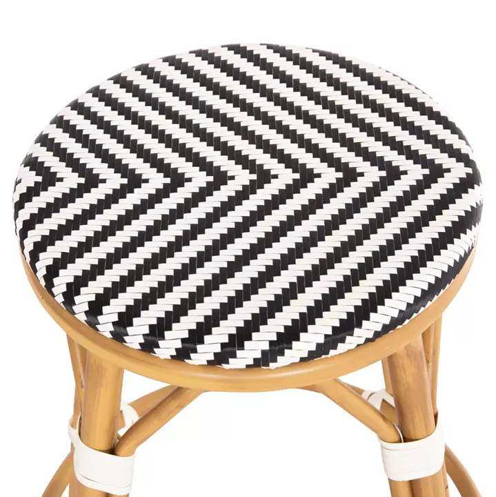 ΣΚΑΜΠΟ ΑΛΟΥΜΙΝΙΟΥ ΜΕΣ.ΥΨΟΥΣ CHINO HM6286.03 BAMBOO LOOK & TEXTILENE 43x43x65Υεκ