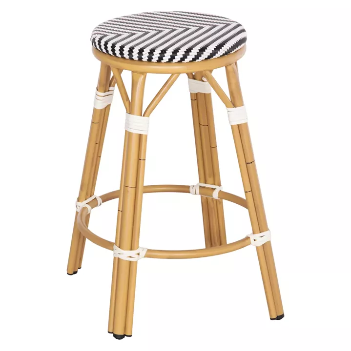 ΣΚΑΜΠΟ ΑΛΟΥΜΙΝΙΟΥ ΜΕΣ.ΥΨΟΥΣ CHINO HM6286.03 BAMBOO LOOK & TEXTILENE 43x43x65Υεκ