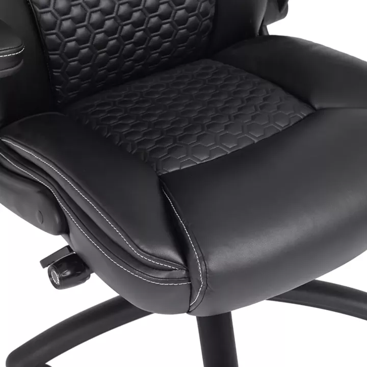 Desain pakoworld pu manager kantor kursi marwarna hitam 74x73x108-116cm