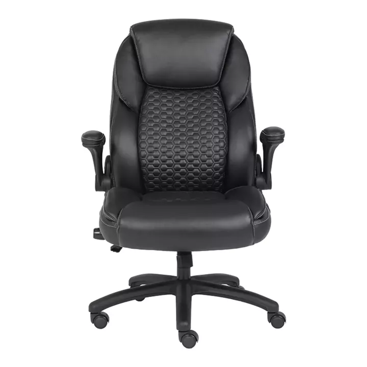 Desain pakoworld pu manager kantor kursi marwarna hitam 74x73x108-116cm