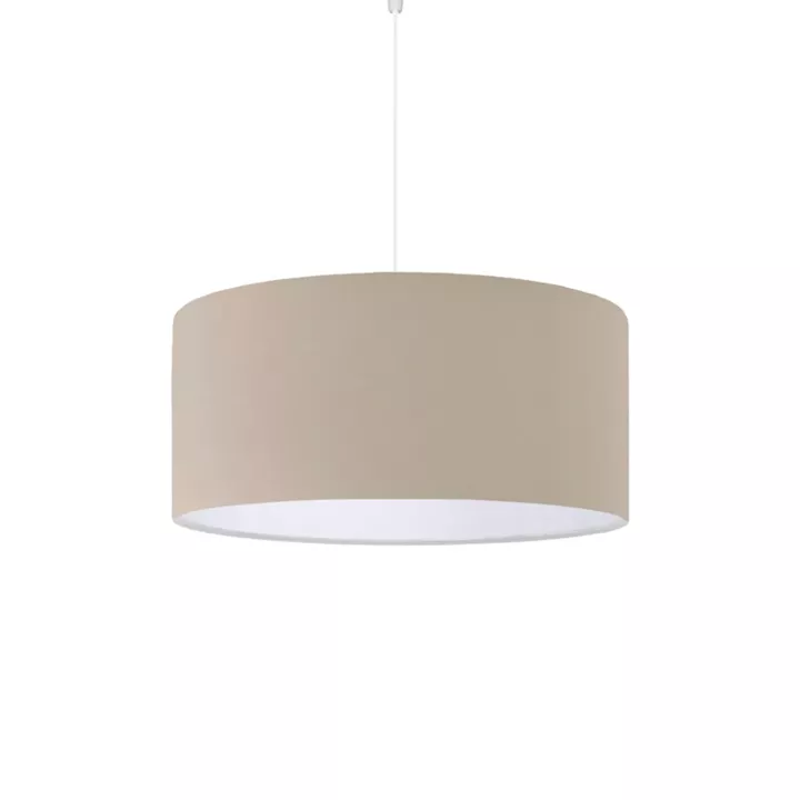 Single-light ceiling lamp PWL-1091 pakoworld E27 in beige shade D38x21cm