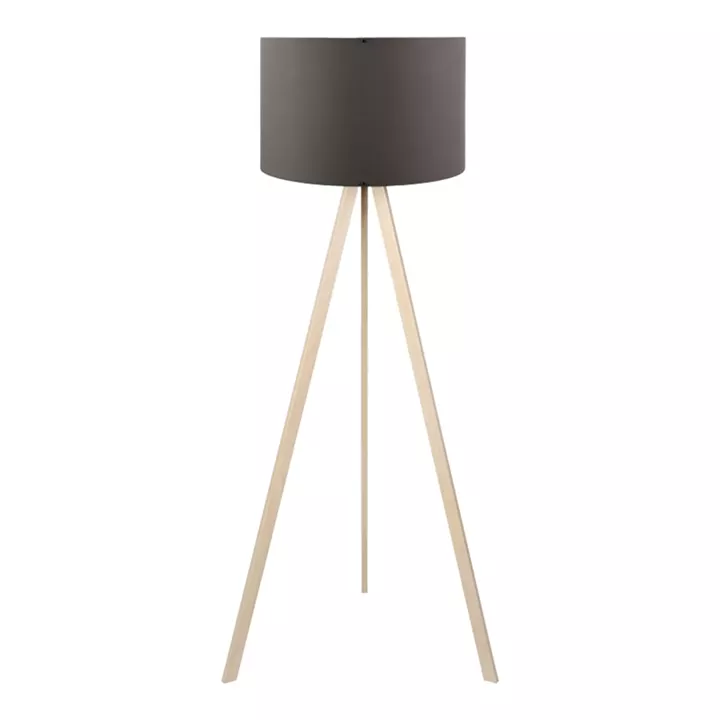 Floor lamp PWL-1060 pakoworld Ε27 natural-antharcite D38x140cm