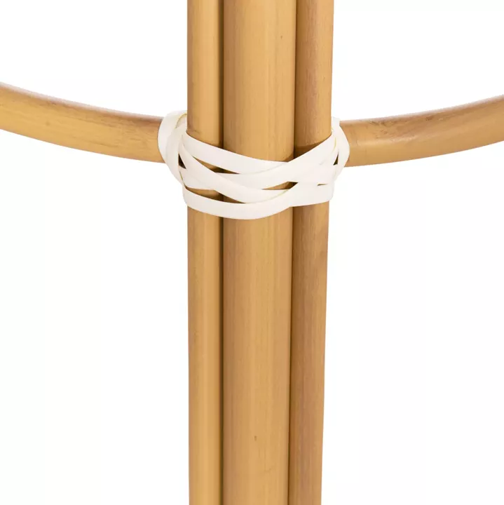ΣΚΑΜΠΟ ΑΛΟΥΜΙΝΙΟΥ ΜΕΣ.ΥΨΟΥΣ CHINO HM6286.04 BAMBOO LOOK ΦΥΣΙΚΟ & TEXTILENE 43x43x65Υεκ