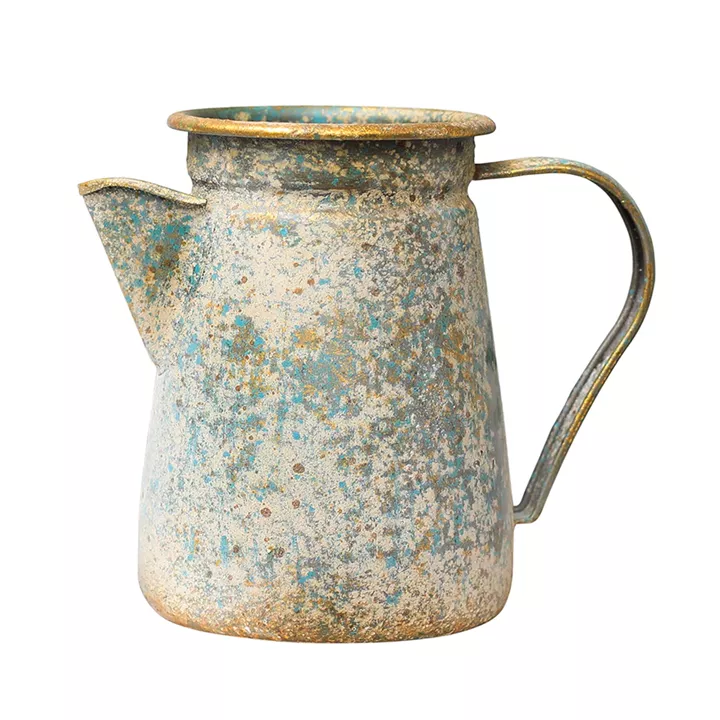Artekko Pitcher Μεταλλική Διακοσμητική Κανάτα με Οξείδωση (17x12x20)cm