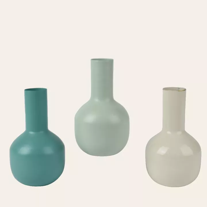 Beauty Home Βάζο Μεταλλικό 10 x 19 cm      