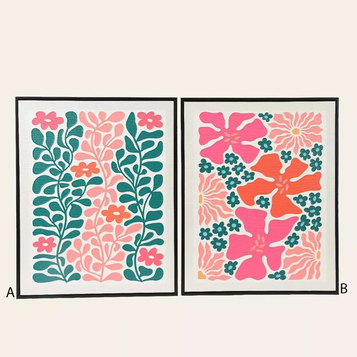 Beauty Home Πίνακας καμβάς με ανάγλυφο 3D, μαύρο MDF πλαίσιο 2.8 x 40 x 50 CM      