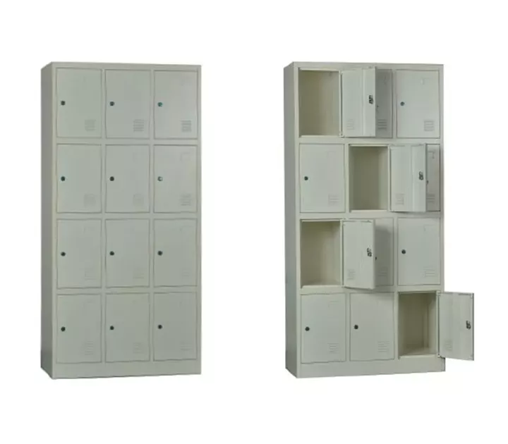 LOCKER 12 Θέσεων Μέταλλο Βαφή  Άσπρο