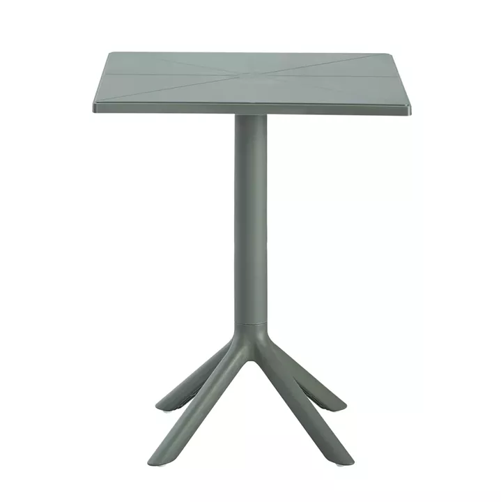 ΤΡΑΠΕΖΙ ΠΟΛΥΠΡΟΠΥΛΕΝΙΟΥ ΤΕΤΡΑΓΩΝΟ TERRIN HM6125.15 DARK OLIVE 60,5x60,5x76,5Υεκ.