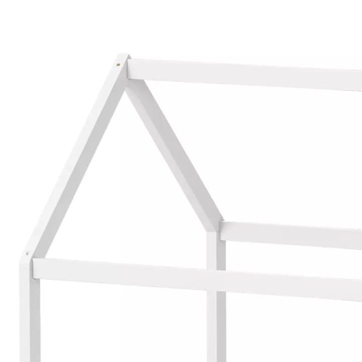 Children's bed Nino Montessori type pakoworld pine wood in white shade 90x190cm