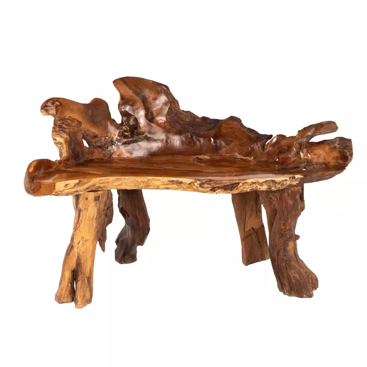 BENCH HM9398 SOLID TEAK NATURAL COLOR 130x52x80Ηcm.
