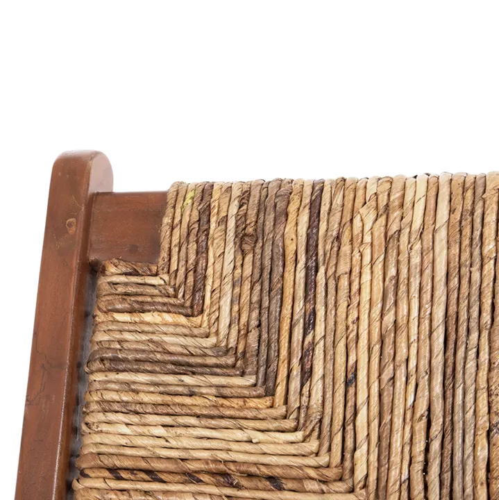 OUTDOOR SOFA 2-SEATER TONDO HM9915 SOLID TEAK WOOD-BANANA ROPE 120x76x68,5Hcm.
