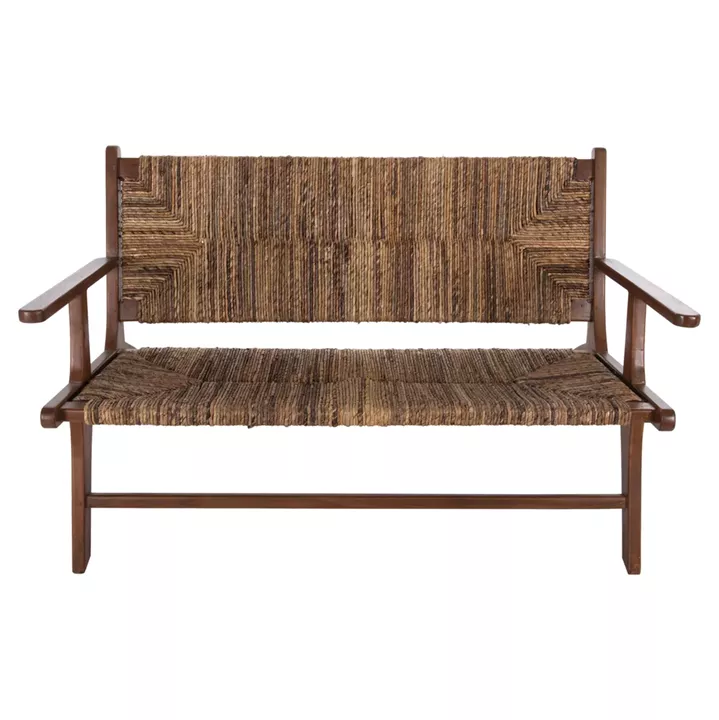 OUTDOOR SOFA 2-SEATER TONDO HM9915 SOLID TEAK WOOD-BANANA ROPE 120x76x68,5Hcm.