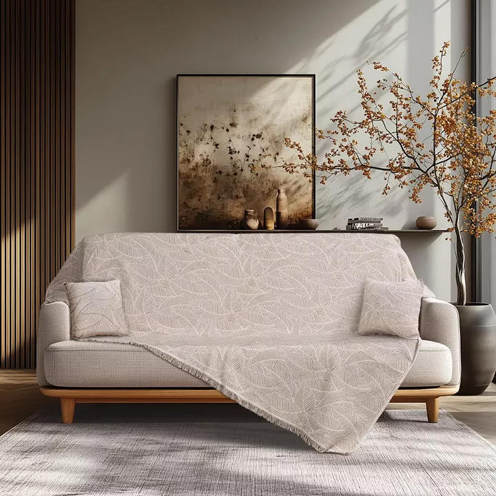 Beauty Home Ριχτάρι Τετραθέσιο Art 8701 180x330 Μπεζ