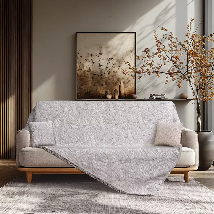 Beauty Home Ριχτάρι Τετραθέσιο Art 8702 180x330 Εκρού