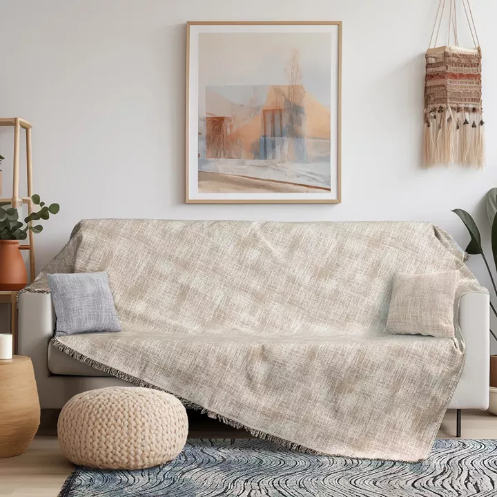 Beauty Home Ριχτάρι Τετραθέσιο Art 8711 180x330 Μπεζ