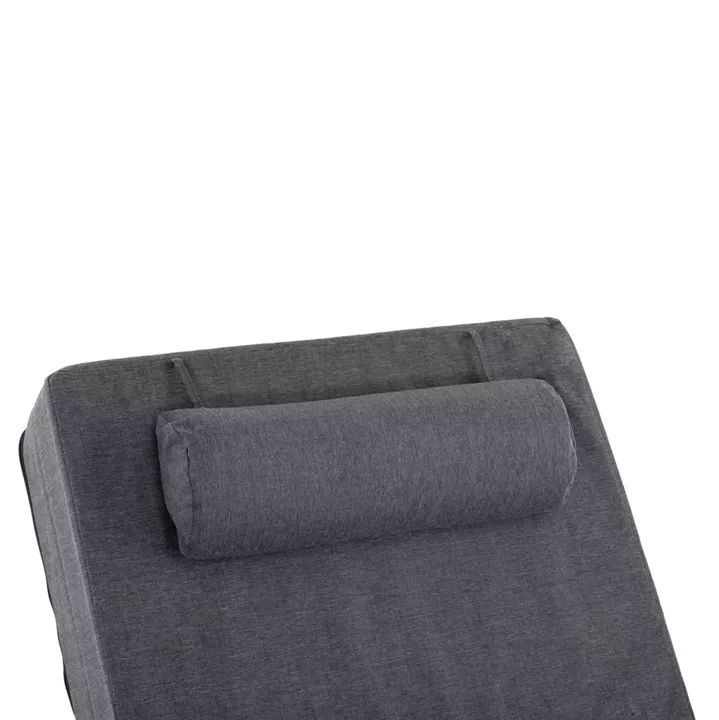 PROFESSIONAL SUNLOUNGER JESSIE HM10714.03 DARK GREY ALUMINUM & CUSHION 200x71x35.5-95Hcm.