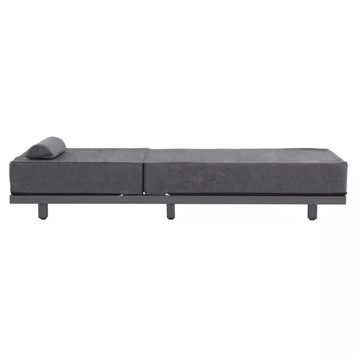 PROFESSIONAL SUNLOUNGER JESSIE HM10714.03 DARK GREY ALUMINUM & CUSHION 200x71x35.5-95Hcm.