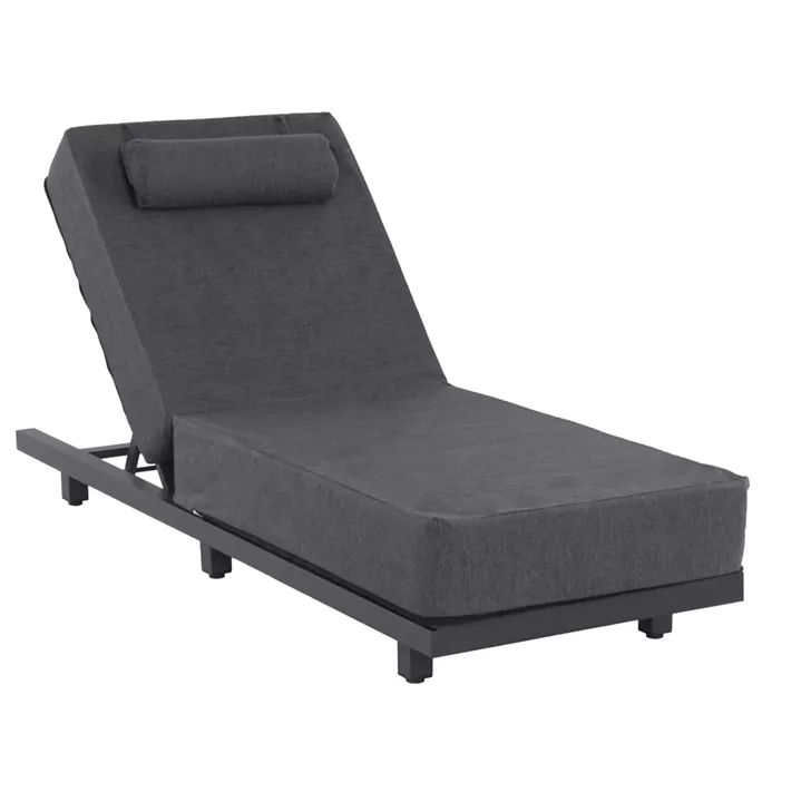 PROFESSIONAL SUNLOUNGER JESSIE HM10714.03 DARK GREY ALUMINUM & CUSHION 200x71x35.5-95Hcm.