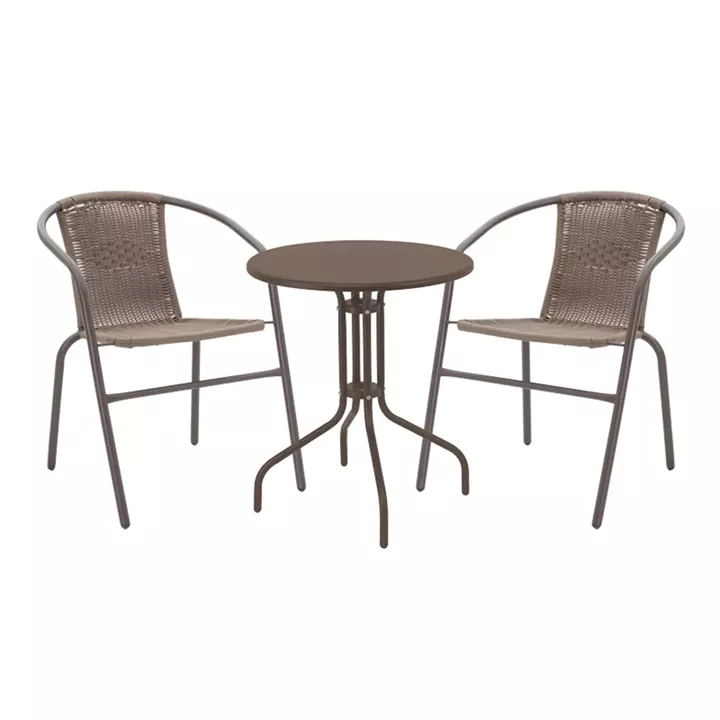 Vergo-Obbi pakoworld dining table brown metal Φ60x70cm