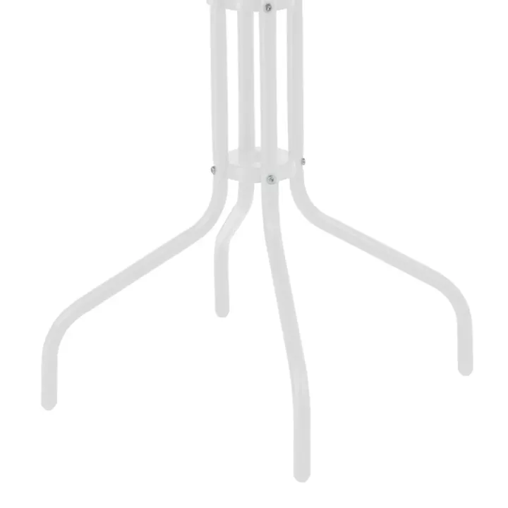 Vergo-Sussie pakoworld dining table white metal Φ60x70cm