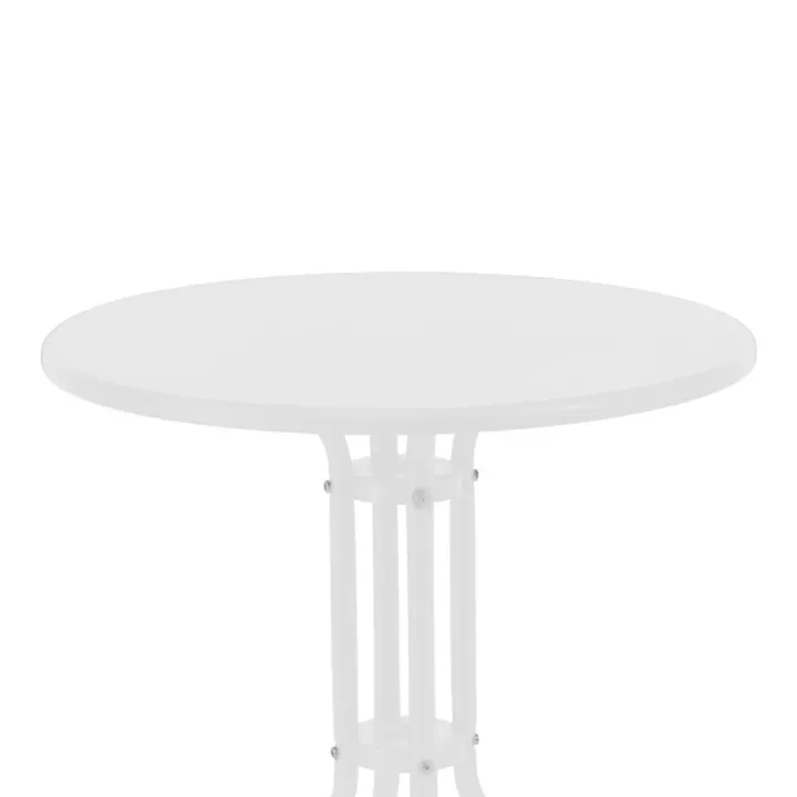 Vergo-Sussie pakoworld dining table white metal Φ60x70cm