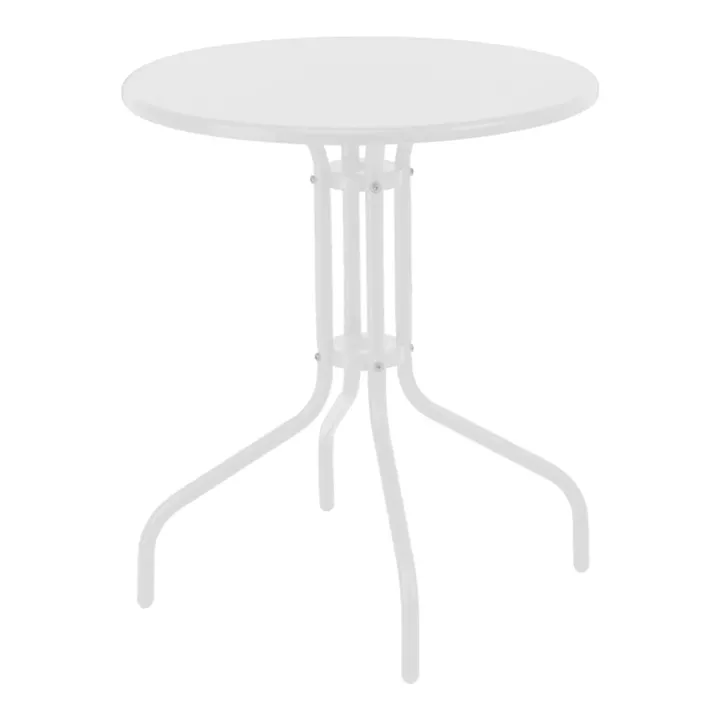 Vergo-Sussie pakoworld dining table white metal Φ60x70cm