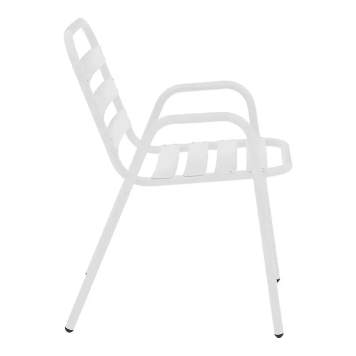 Vergo-Sussie pakoworld dining table white metal Φ60x70cm
