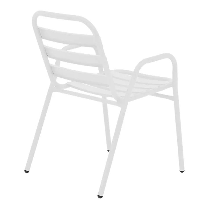 Vergo-Sussie pakoworld dining table white metal Φ60x70cm