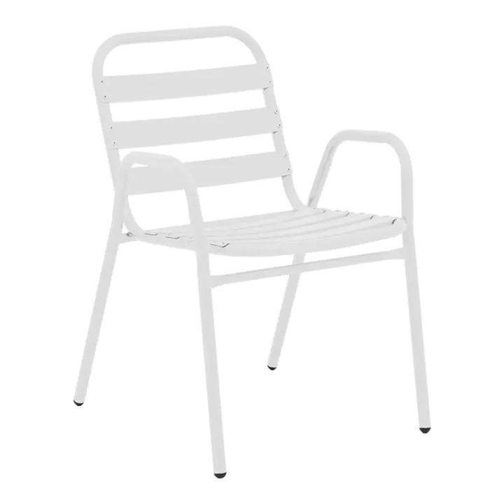 Vergo-Sussie pakoworld dining table white metal Φ60x70cm