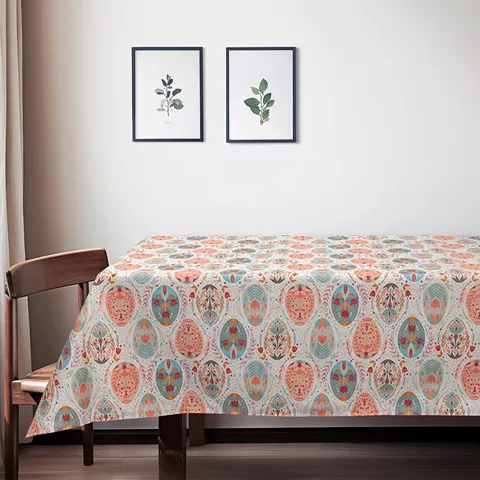 Beauty Home ΤΡΑΠΕΖΟΜΑΝΤΗΛΟ ΑΥΓΑ ΣΕ ΠΑΣΤΕΛ ΑΠΟΧΡΩΣΕΙΣ   135 x 220 cm   