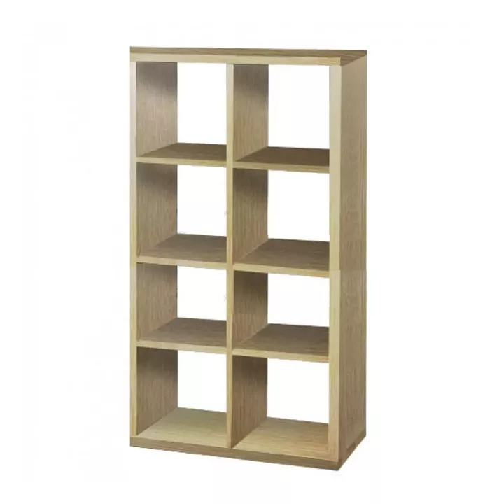 Κυβική βιβλιοθήκη 2x4 75cm δρυς