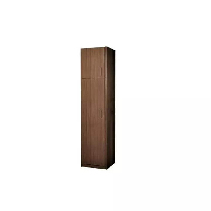 Μονόφυλλη ντουλάπα με πατάρι 48cm καρυδί