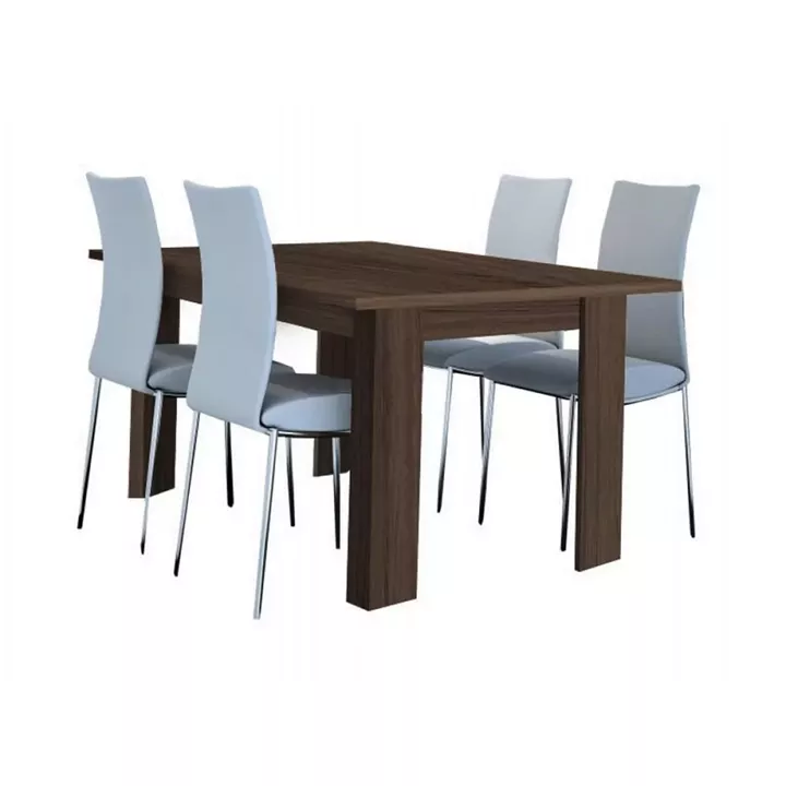 Τραπέζι κουζίνας 120cm ανοιγόμενο καρυδί
