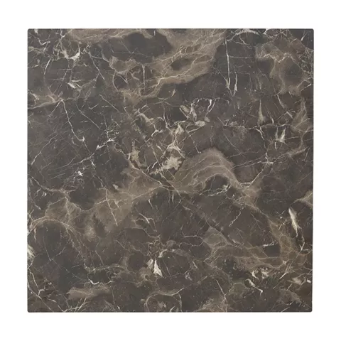 Verhia table top pakoworld HPL dark grey marble look 69x69cm 12mm thick