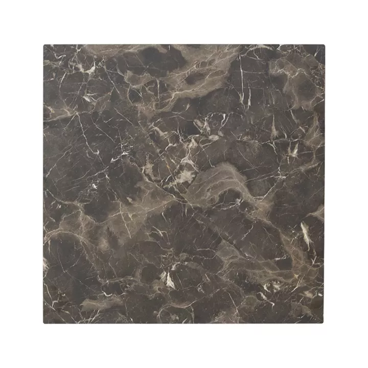 Verhia table top pakoworld HPL dark grey marble look 60x60cm 12mm thick