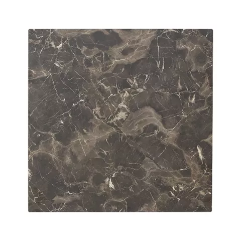 Verhia table top pakoworld HPL dark grey marble look 60x60cm 12mm thick